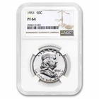 1951 Franklin Half Dollar PF-64 NGC