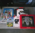 Nintendo Switch lot, Super Mario Bros. Wonder Zelda Link's Awakening, case stand