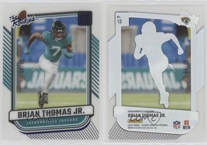 2024 Panini Clearly Donruss Clearly The Rookies Blue /49 Brian Thomas Jr #12 RC