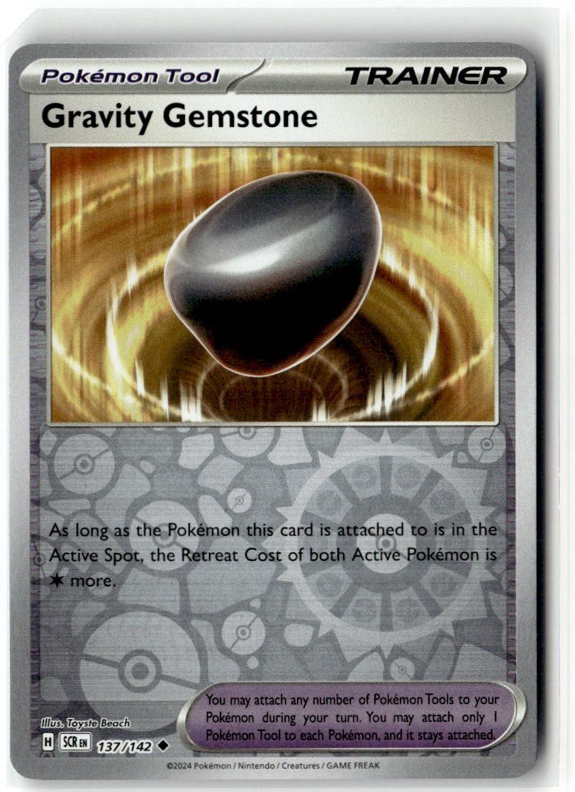 Gravity Gemstone 137/142 Uncommon Stellar Crown Pokemon Reverse Holo NM/M