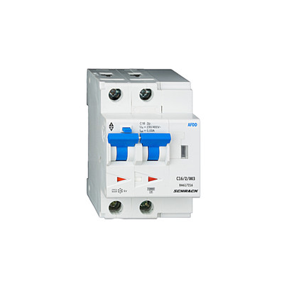 Schrack AFDD, Serie Lisa, C 16A, 2-polig, 30mA, Typ A, 10 kA (BA617216--)