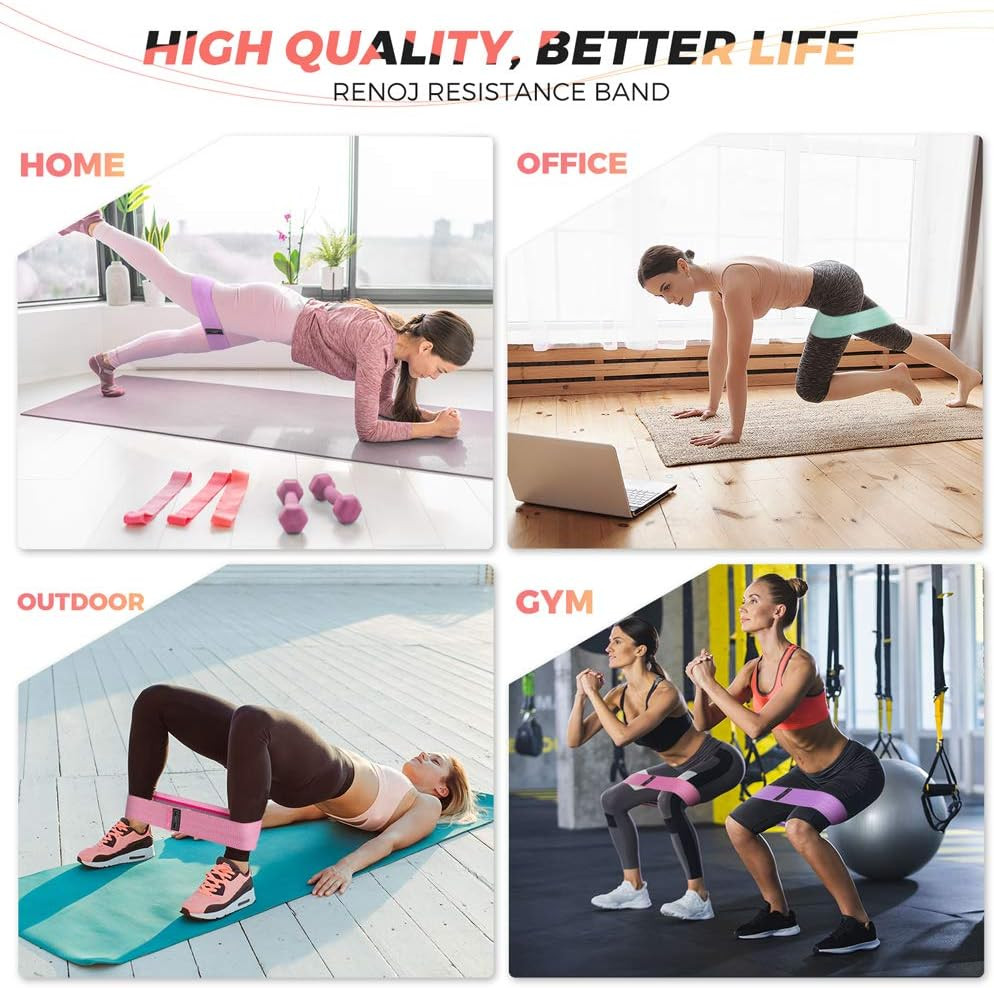 For Working Out: 3-set Professional Exercise Bands For Pilat