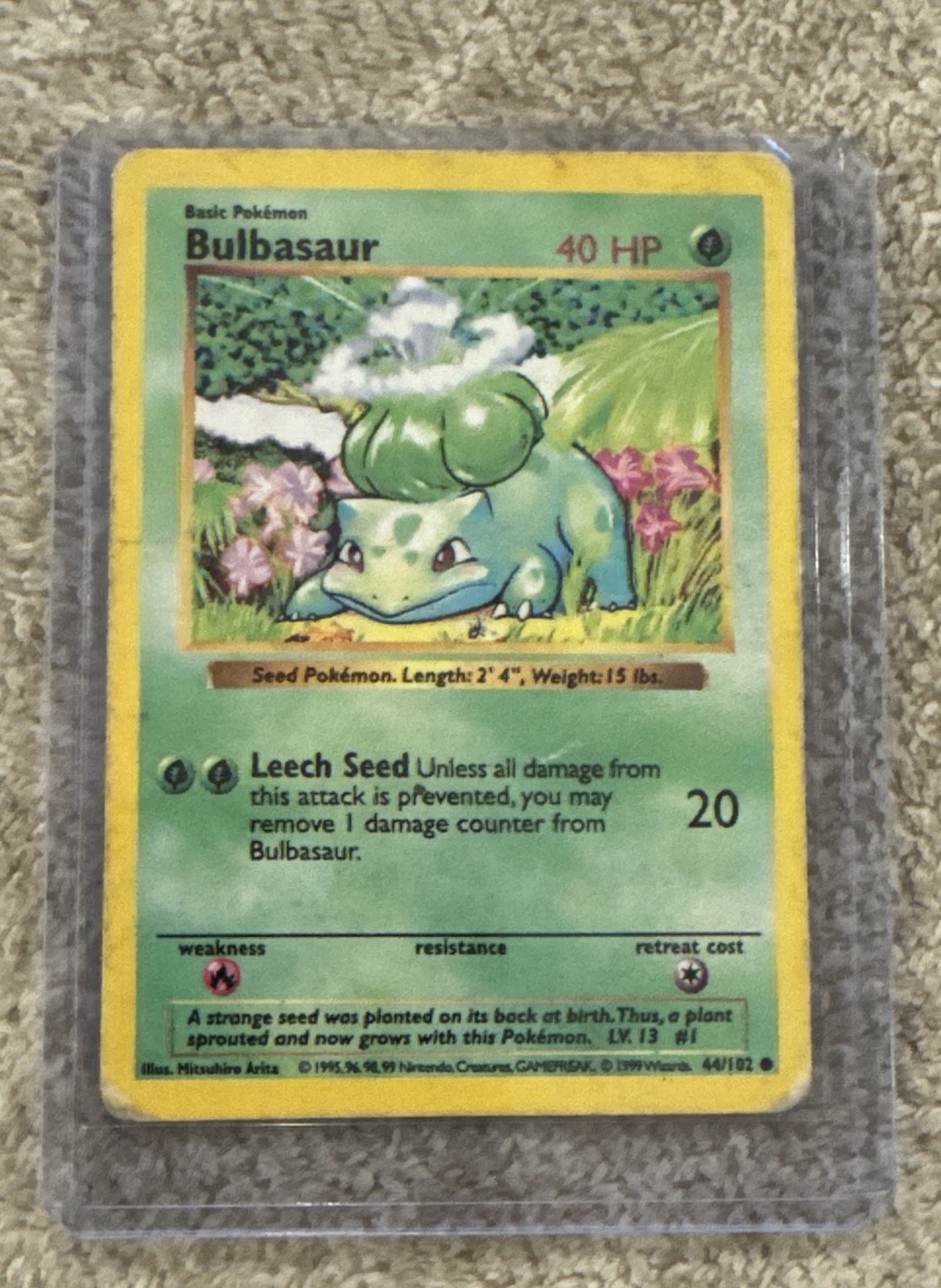 Bulbasaur 044/102 Base Set (Shadowless) Regular