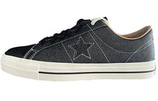 Converse CONS One Star Pro Black / Black / Egret A04148C Skate Shoes LR 