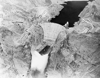 Boulder Dam AZ NV An electrical impulse released by President Roos- Old Photo