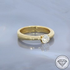 Wert 6900 € Solitär Brillant Ring (ca. 0,75 carat) 750 18 Karat Gelb Gold xxyy