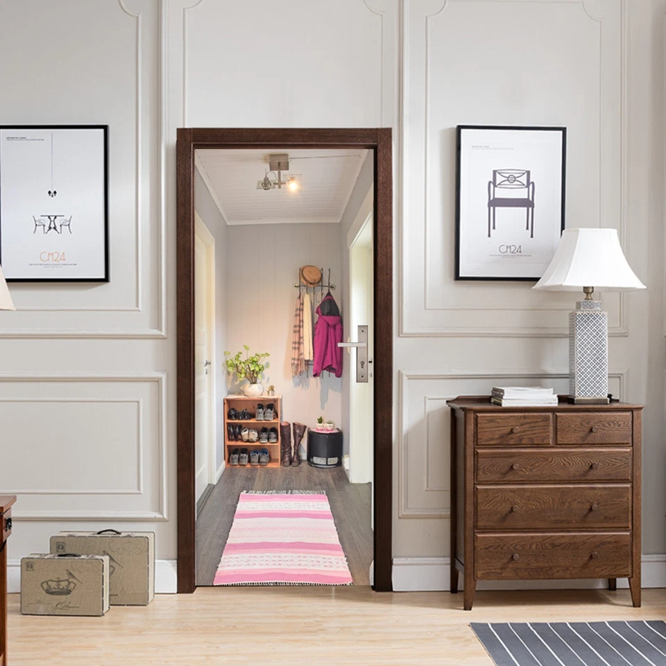 Türtapete selbstklebend TürPoster Türfolie - WOHNUNGSEINGANG 3D EINGANG - Bild 2 von 4