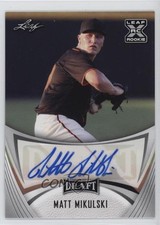 2021 Leaf Draft Base Auto Matt Mikulski #BA-MM6 Auto 0d1a