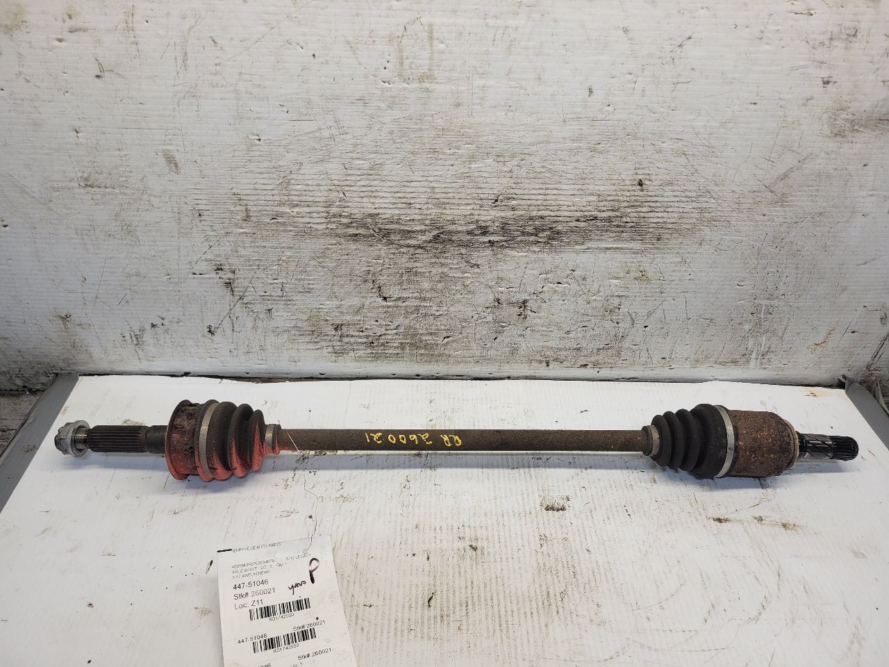 Axle Shaft Rear Axle Automatic Transmission 2.5L CVT Fits 10-14 LEGACY 1742559