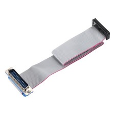 IDC Wire Flat Ribbon Cable DB25 Male to FC-26 Female 2.54mm Pitch 30cm Length