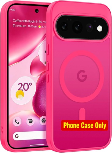 Google Pixel 11 Pro XL Hot Pink Translucent Matte Back Full Body Protective Cove
