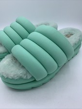UGG MAXI SLIDE PALE EMERALD PLATFORM WOMEN'S SLIPPERS SIZE US 11