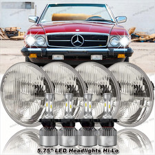 For Mercedes-benz 380sl 450sl 560sl 4pcs 5.75 Round Led Headlights Hi-lo Beam For Mercedes-benz 380sl 450sl 560sl 4pcs 5.75 Round Led Headlights Hi-lo Beam