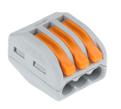 10× WAGO 222-413 3-fach Hebelverbinder | Kompakte Drahtklemme | NEU