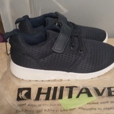 HIITAVE Navy/White Mesh Sneaker US Kids 10 HT190506 Lightweight Breathable