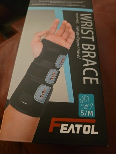 FEATOL Adjustable Wrist Brace SMALL LEFT HAND/Wrist Immobilizer