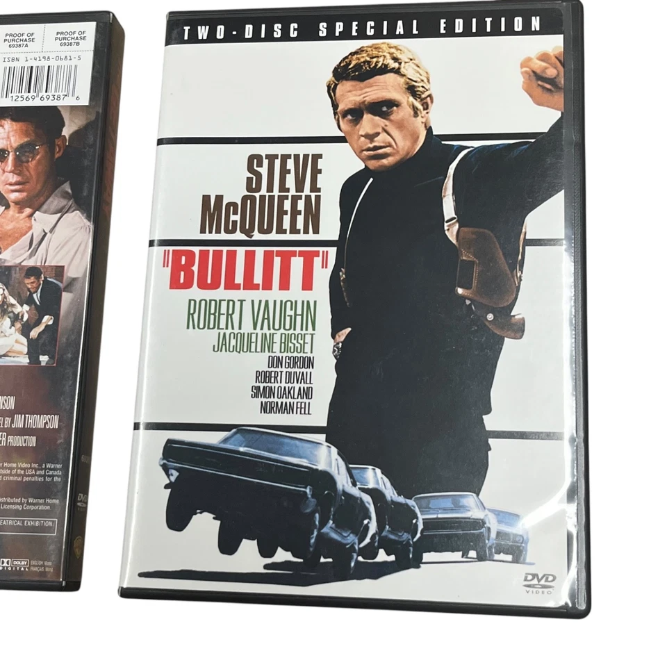 Steve McQueen DVD Movie Lot Bullitt The Getaway Jacqueline Bisset Ali McGraw - Image 4 of 4