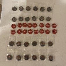 12 Vintage Pepsi Bottle Caps 12 Vintage Coca Cola 16 Modern Coke Caps