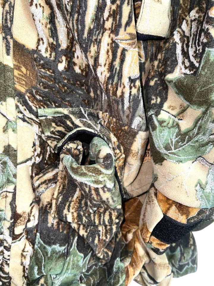 Vintage Duxbak Camo Hunting Jacket Double Zipper Huge Pockets Very Warm - Image 3 of 4