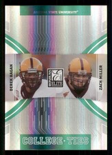 2007 Donruss Elite College Ties Green #3 Derek Hagan/Zach Miller /800