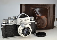 FULLY SERVICED 1959 USSR "ZENIT-C" SLR CAMERA  Industar-50 lens f3.5/50mm 09 
