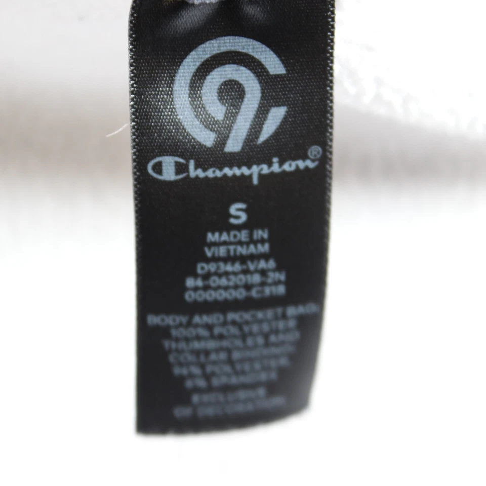 Champion Women’s Full Zip Fleece Jacket Small Gray Asymmetrical Zip - Image 4 of 4