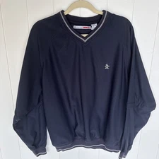 Grand Slam Mens Navy Golf Pullover Removable Zip Off Sleeves Convertible medium 
