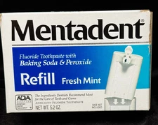 Mentadent Refill Fluoride Toothpaste Fresh Mint with Baking Soda Peroxide