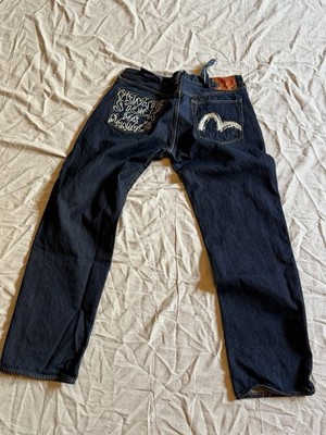 Evisu Heritage Denim Jeans Button-Close (Size 38x32)