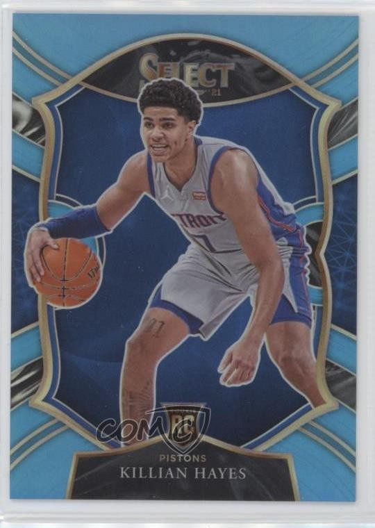 2020-21 Panini Select Concourse Light Blue Prizm 116/299 Killian Hayes #67 1e6a
