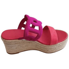 Hermès Women s  Ithea Rose Suede Espadrille ...