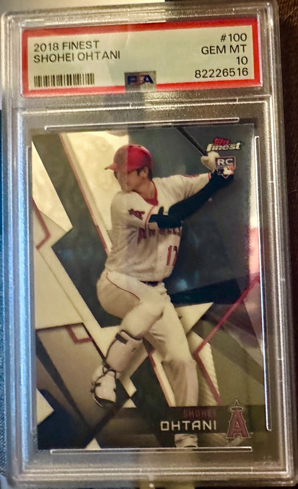 2018 TOPPS FINEST SHOHEI OHTANI RC #100 PSA 10 GEM MINT