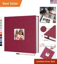 Self-Adhesive Linen Photo Album - Perfect for Every Occasion, 40 Pages
