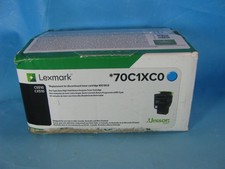 Lexmark 70C1XC0 80C1XC0 Toner Cartridge Extra High Yield Return Program Cyan