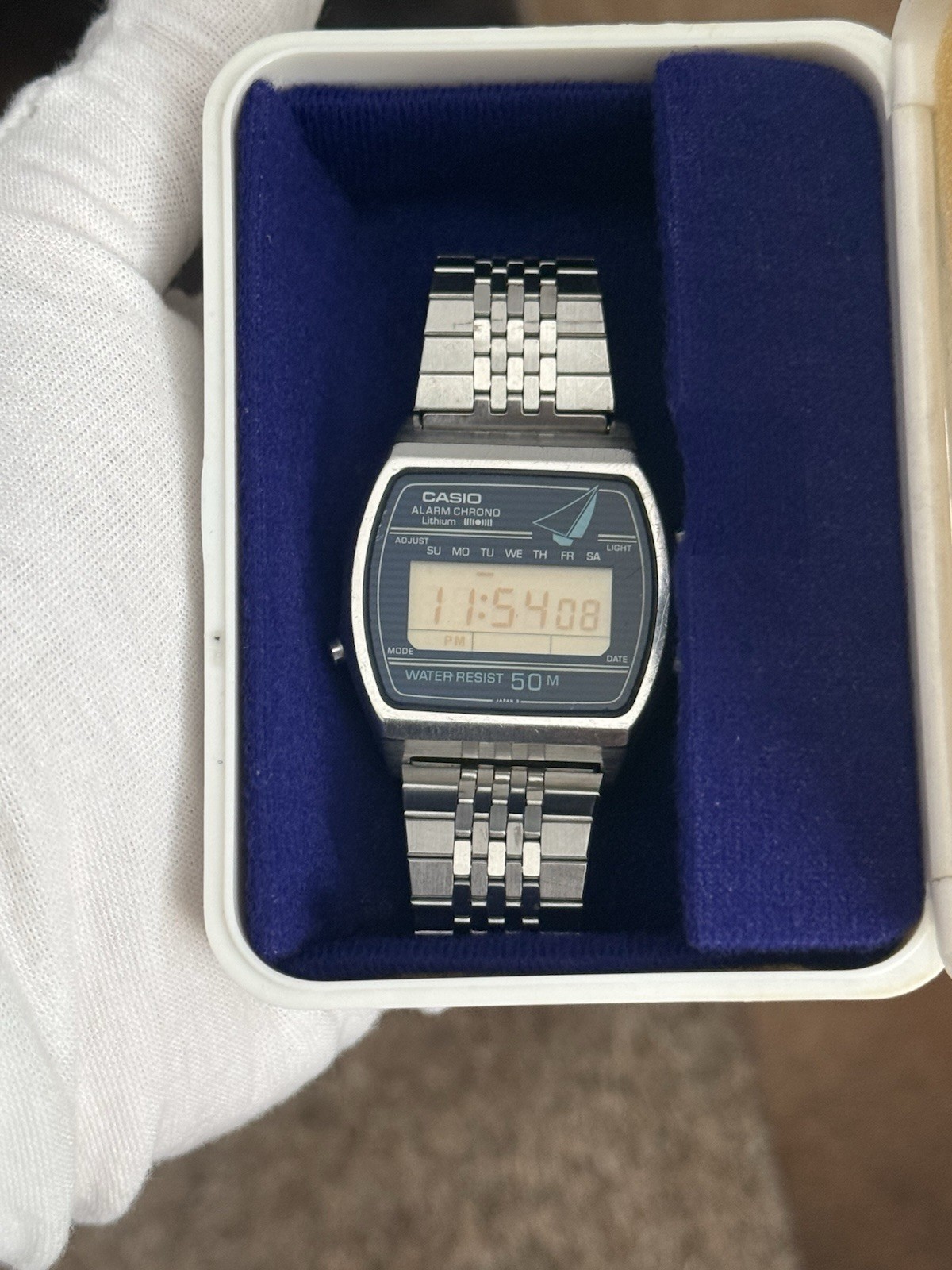 Rare Vintage Casio Sailboat W-61 Men’s Digital Sports Watch Module 81 JDM 1980s