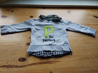 grauer Kinderpullover, 80 (9-12 months), dopodopo baby