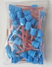 50 pcs Pack of BLUE ORANGE Mixing Tips for Crown  Bridge Impression FAST shipin
