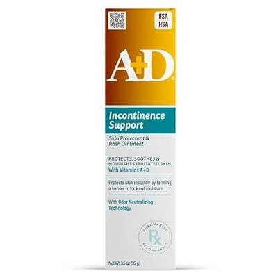 A+D Incontinence Skin Protectant & Rash Ointment ? 3.5oz Soothes & Prevents
