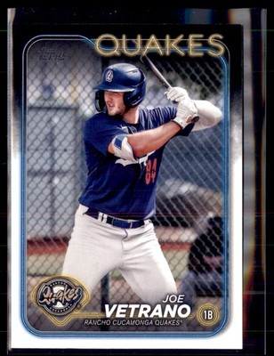 2024 Topps Pro Debut Joe Vetrano Rancho Cucamonga Quakes #PD-110 5 Card Lot