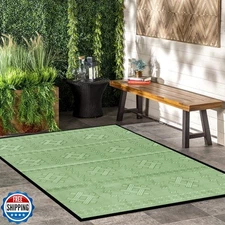 ARSUK Outdoor Patio Rug (5 x 3.3 ft) - Weatherproof, Indoor and Outdoor Use, 