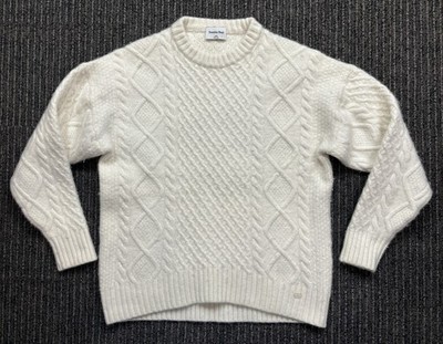Aritzia Sunday Best Peggy Wool Blend Fisherman Cable-Knit Sweater Size 2XS