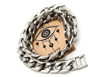 Heavy Curb Chain Necklace Silver Tone Chunky Link Statement 17.5 
