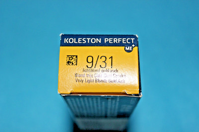 60ml WELLA koleston perfect me HAARFARBE 9/31 lichtblond gold asch NEUE VP
