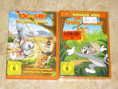 Tom und Jerry Warner Kids LOT of 2 German DVDs 20 Episodes Abenteuer mit Familie