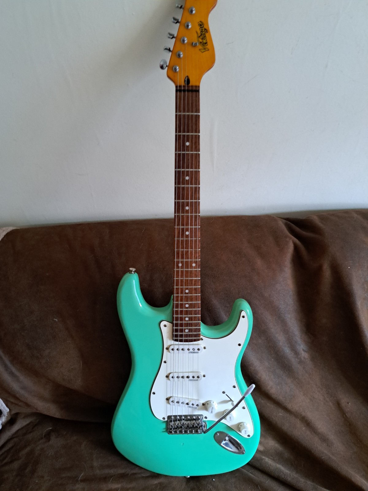 Vintage v6 Electric Guitar ,Ventura Green