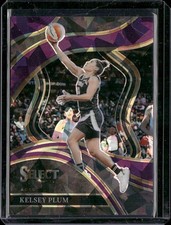 2024 Panini Select WNBA #205 Kelsey Plum Prizms Purple Ice #/14