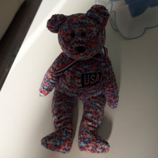 Ty Beanie Baby Teddy USA mehrfarbig, klein (15-35 cm) 2000 Nr. USA