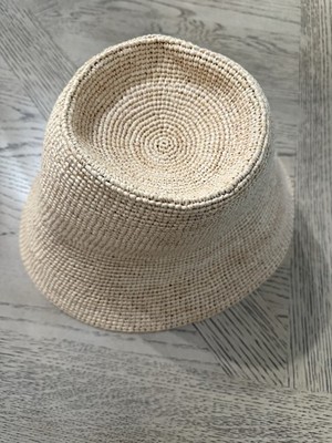 Vanessa Leoné Straw Bucket Hat Size S