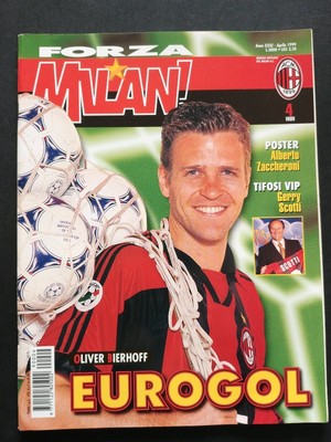 Rivista Magazine Forza Milan! Ufficiale A.C. Milan Ottobre 10 2000 + MEGA Poster