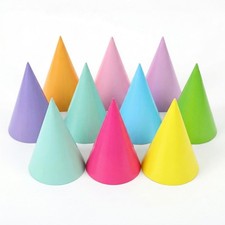16PCS Pre-Assembled Party Hats for Kids Birthday Hats for Adults